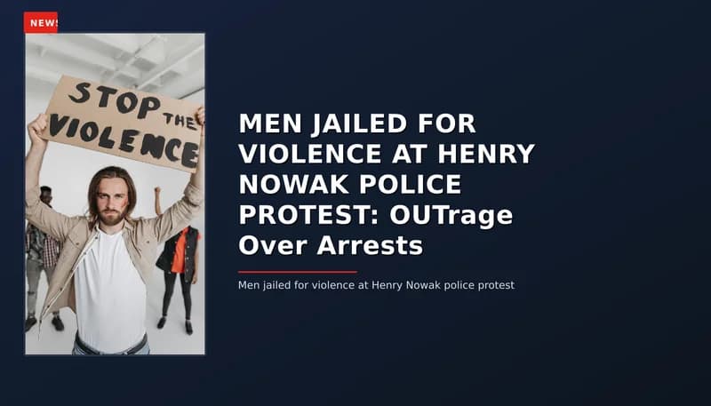 NEWS: MEN JAILED FOR VIOLENCE AT HENRY NOWAK POLICE PROTEST: OUTrage Over Arrests — VPNews