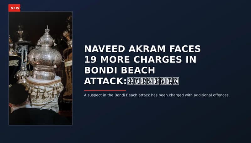 NEWS: NAVEED AKRAM FACES 19 MORE CHARGES IN BONDI BEACH ATTACK:嫌犯面临更多指控 — VPNews