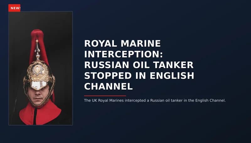 NEWS: ROYAL MARINE INTERCEPTION: RUSSIAN OIL TANKER STOPPED IN ENGLISH CHANNEL — VPNews