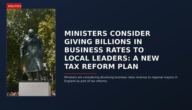 POLITICS: MINISTERS CONSIDER GIVING BILLIONS IN BUSINESS RATES TO LOCAL LEADERS: A NEW TAX REFORM PL — VPNews
