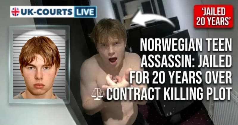 Police image of Johannes Kongsnes Natland, failed teen hitman