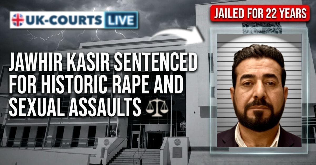 Photo of Jawhir Kasir, jailed 22 years for sex assaults