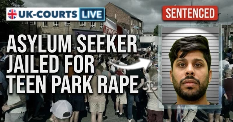 Sentencing thumbnail with mugshot of jailed rapist Sheraz Malik