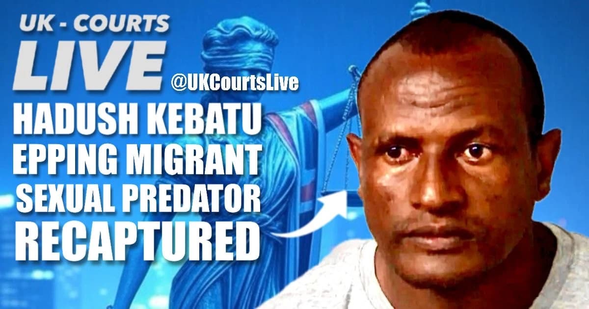 Professional Video Production News thumbnail showing recaptured Epping Migrant Sexual suspect Hadush Kebatu