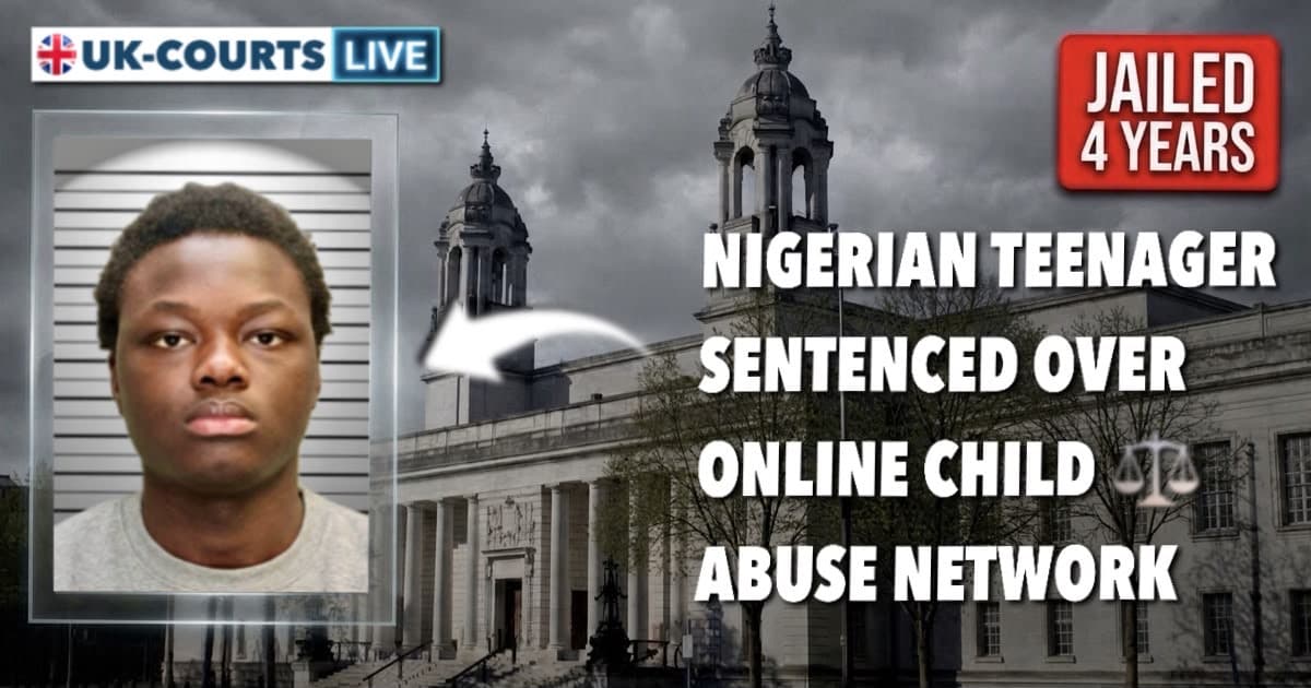 Cardiff teen Gift Ayoola, jailed for making and selling inline child abuse mayerial