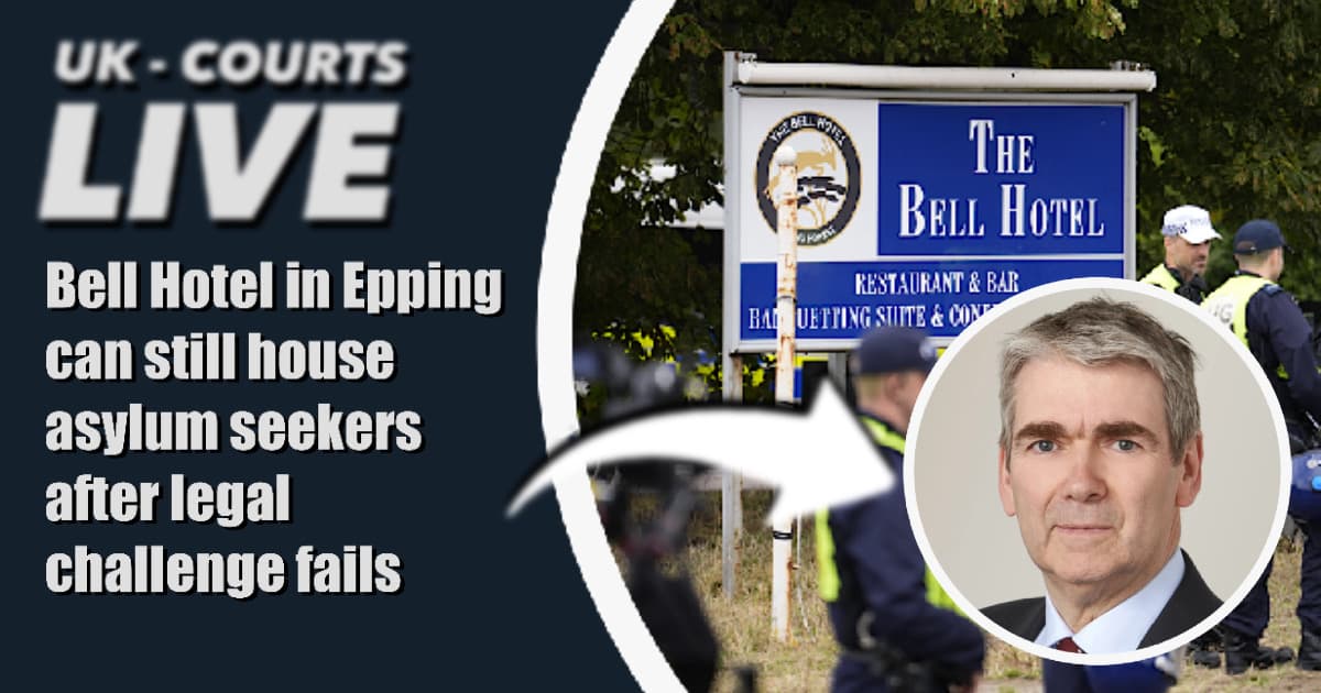 Video Production News Thumbnail showing Bell Hotel in Epping & Judge Timothy Mould