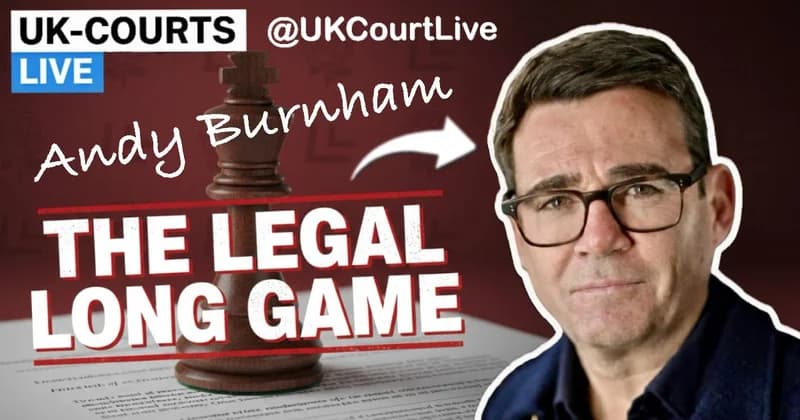 A digital graphic showing a chess piece (King) on a legal document, with the Labour logo in the background and text: "THE LEGAL LONG GAME."