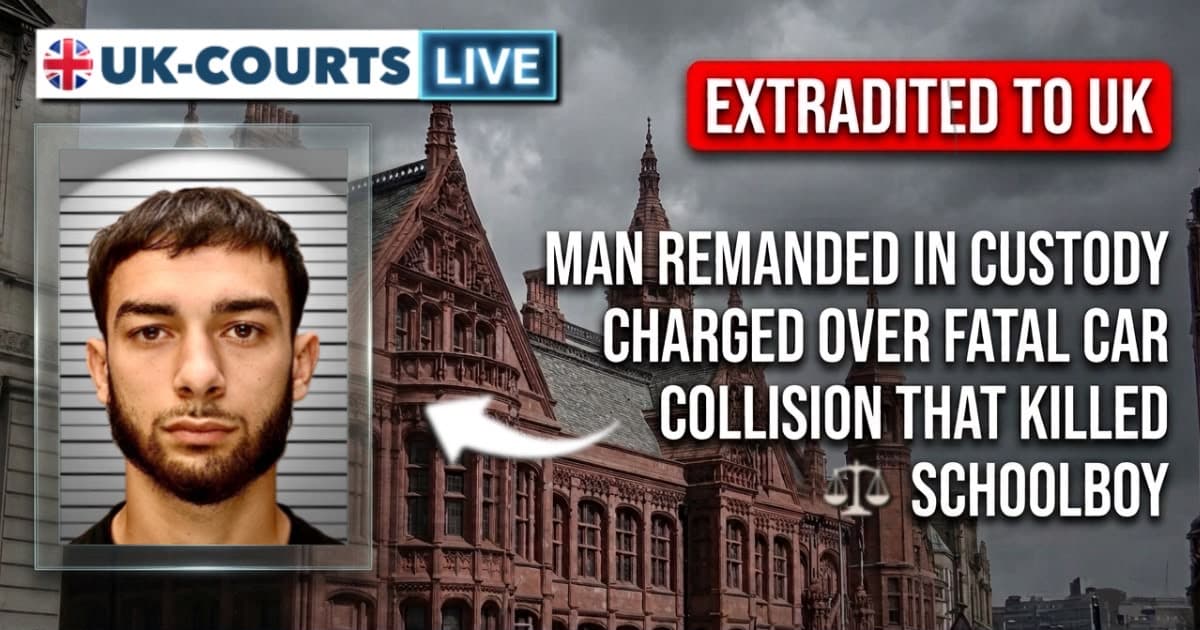 Extradited Latvian fugitive Dolars Aleksanders, charged with death by dangerous driving