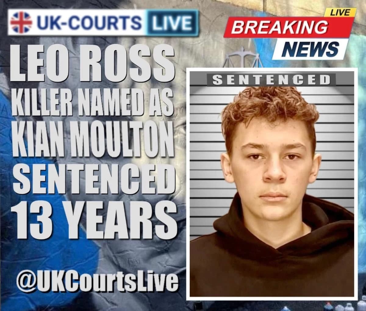 Professional Video Production News thumbnail of teen suspect Kian Moulton