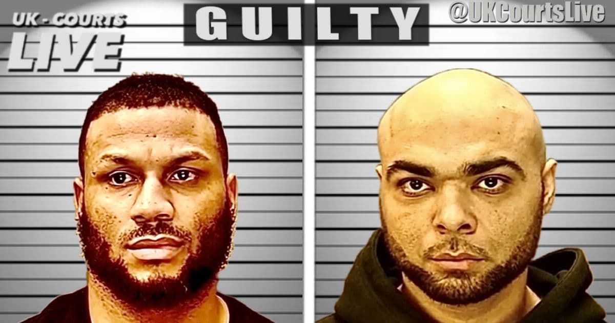 Professional Video Production News thumbnail featuring two custody photos