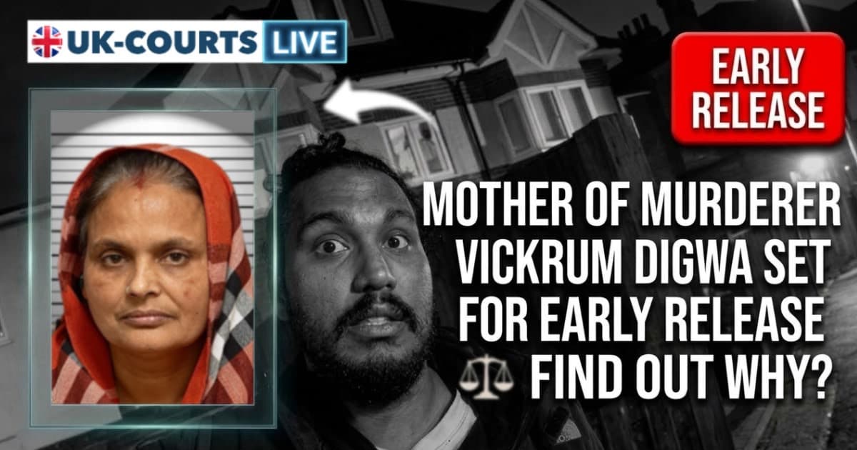 Custody photo of Kiran Kuar, mother of killer Vikrum Digwa