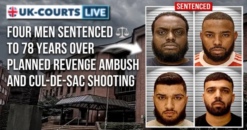 Awil Mohammed, Abdelhafez Mohammed, Mohammed Aziz and Humza Tufail, jailed 78 years for Birmingham shooting