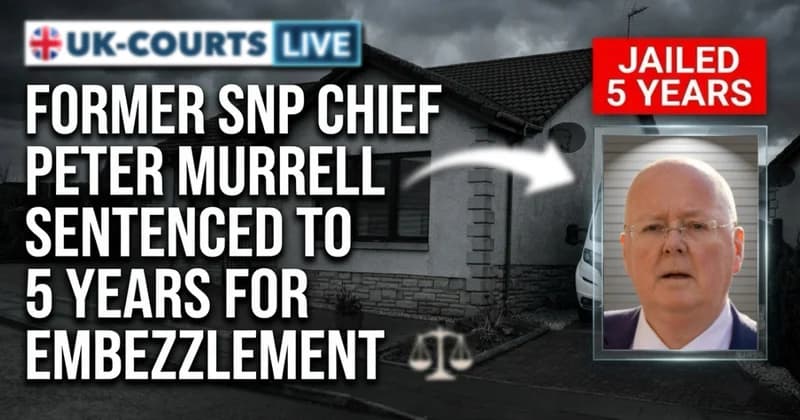 Image of jailed former SNP executive Peter Murrell