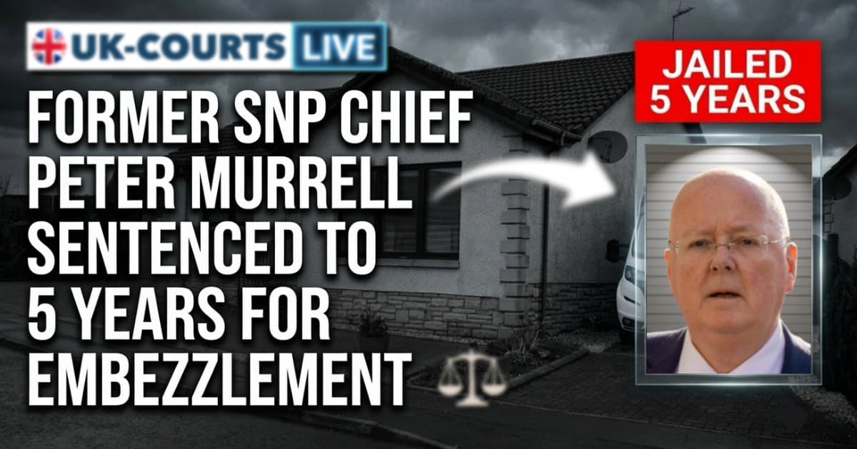 Image of jailed former SNP executive Peter Murrell