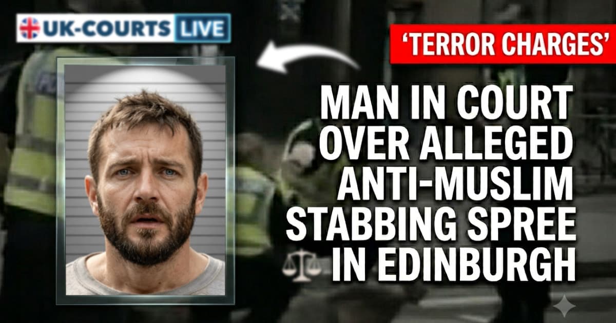 Image showing accused terrorist knifeman EDINBURGH MAN FACES TERROR-LINKED ATTEMPTED MURDER CHARGES