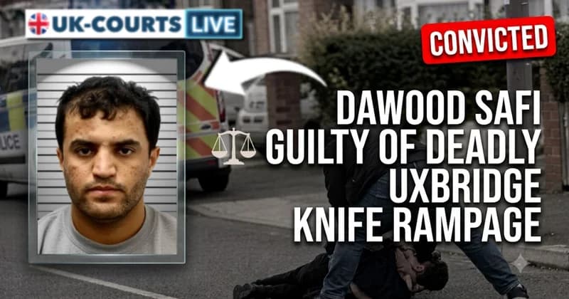 Image of convicted Uxbridge Knife killer Dawood Safi
