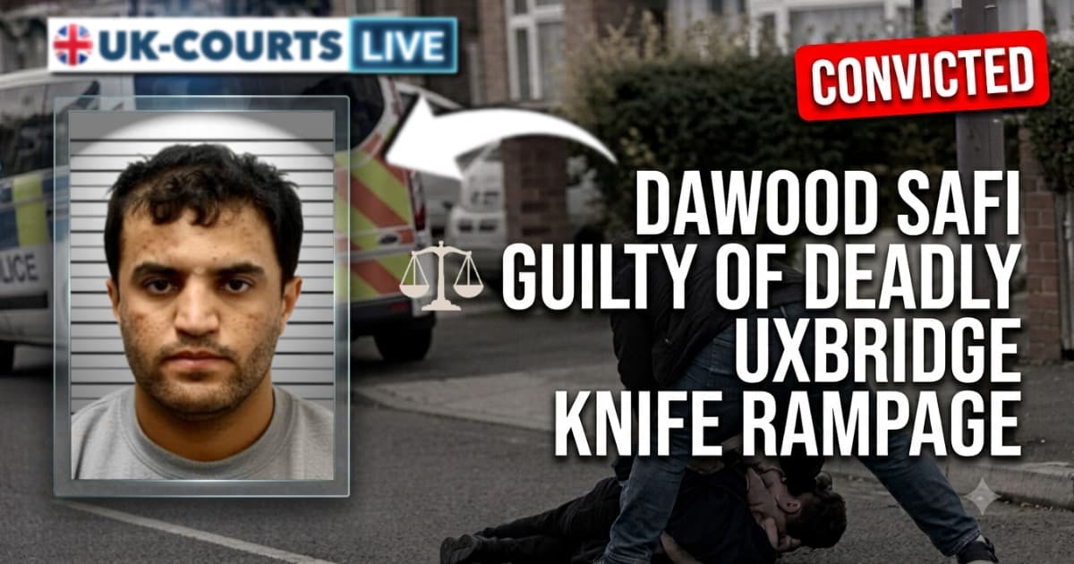 Image of convicted Uxbridge Knife killer Dawood Safi