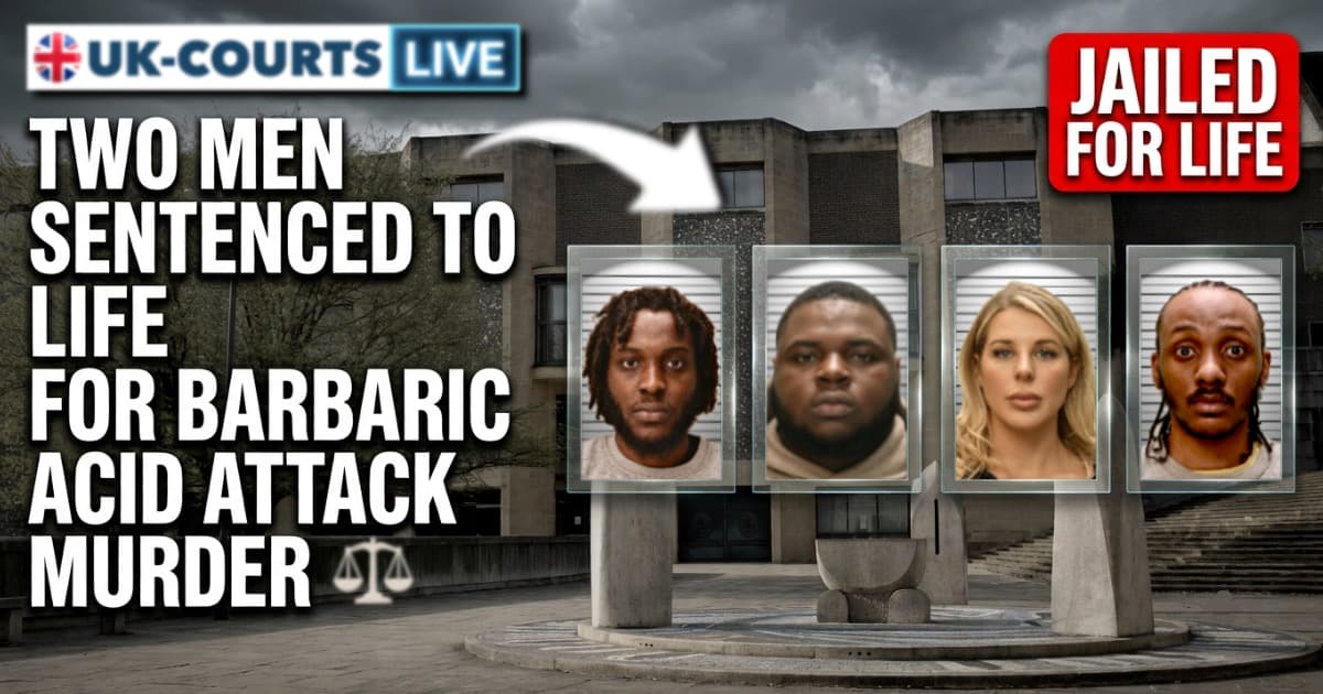 Image depicting acid attack murderers Israel Augustus and Abdul-Rasheed