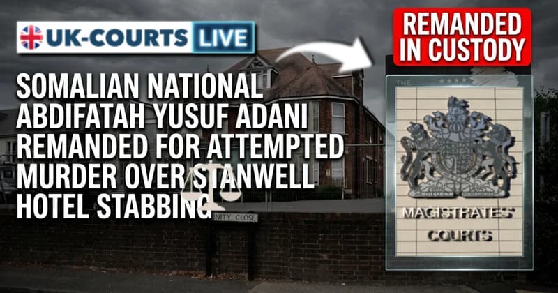 Image depicting remanded alleged Knifeman Abdifatah Yusuf Adani