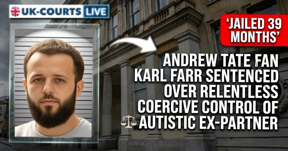 Image of Andrew Tate Fan and convicted coercive controller Karl Farr