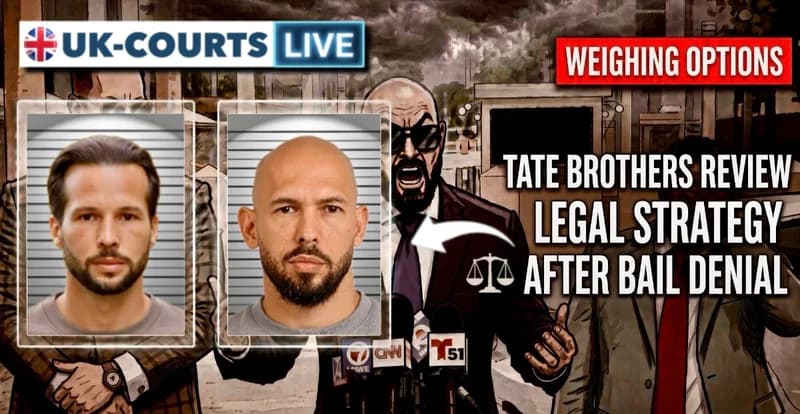 Image of Andrew Tate - Tristan Tate and their lawyer