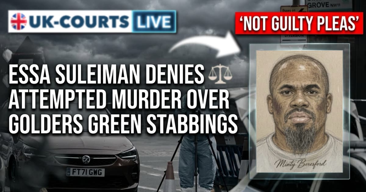 Image of t Golders Hill mass stabbing suspect Essa Suleiman,
