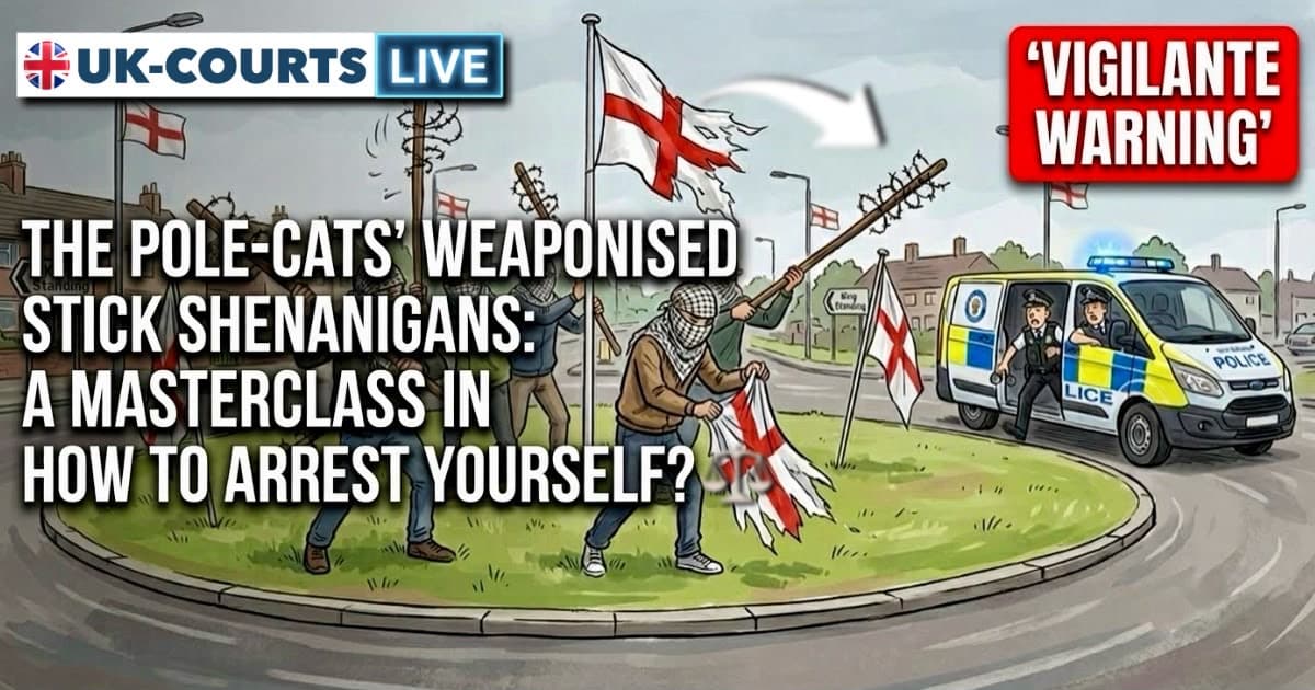 Vigilante ‘Polecats’ tear down Kingstanding national flags