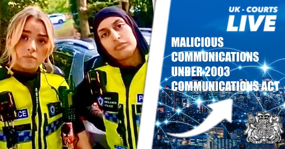 Police officers visiting girl accused of online abuse