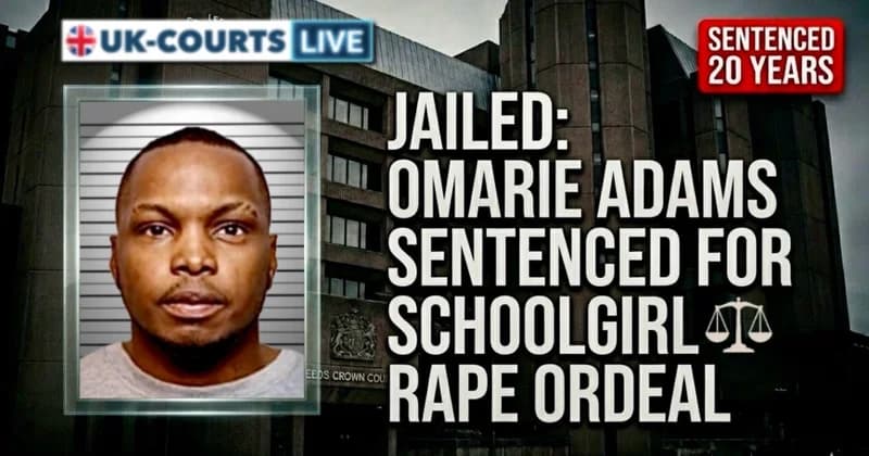 Professional cinematic 8k crime news sentencing thumbnail