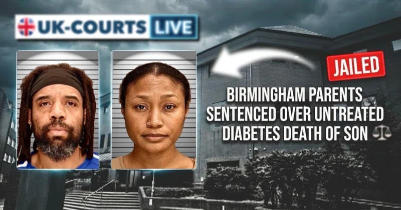 Images of Birmingham parents Tamara Thomas and Damion Thomas, jailed after their son Joshua, 12, died of untreated Type 1 diabetes in Birmingham.
