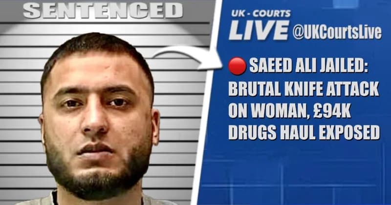Luton knife Saeed Ali, 29, has been jailed for nine years after a brutal knife attack on a woman and the discovery of...