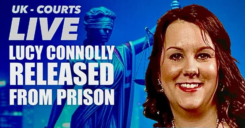 Professional news card thumbnail with blue background and image of smiling Lucy to the right.