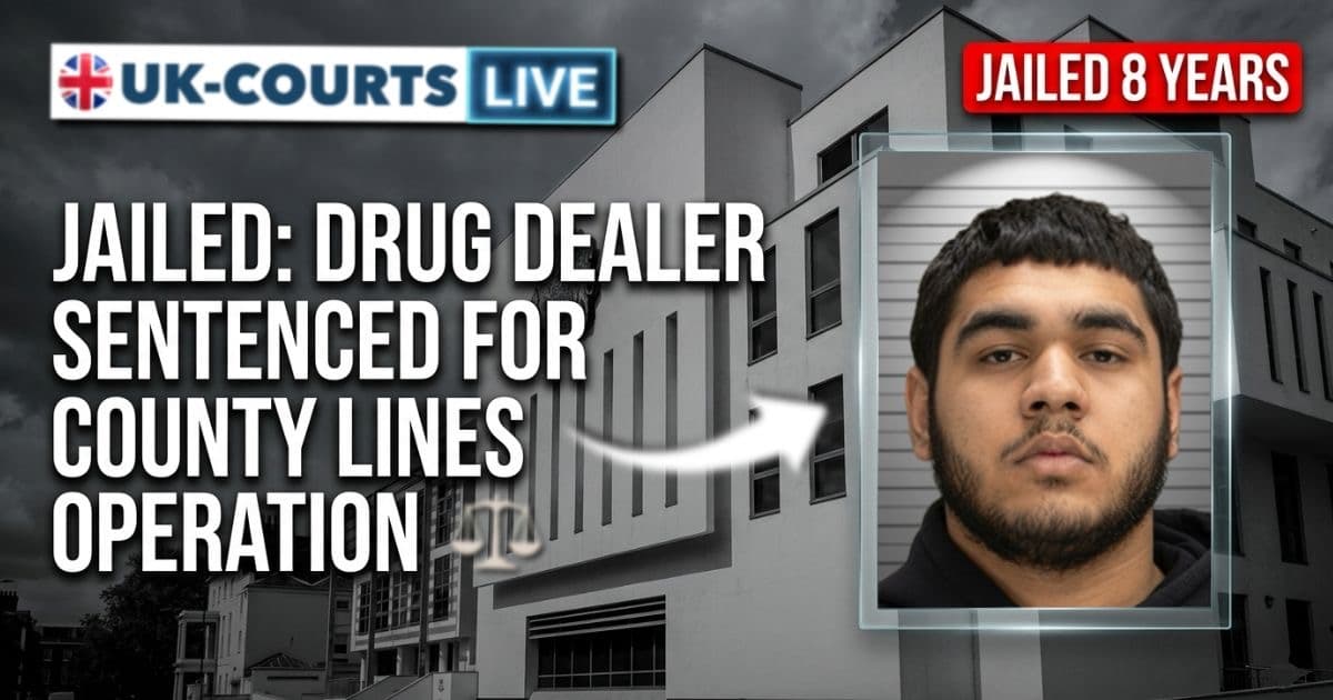 Haaris Zubair, 20, jailed for 8 years for country lines gang role.