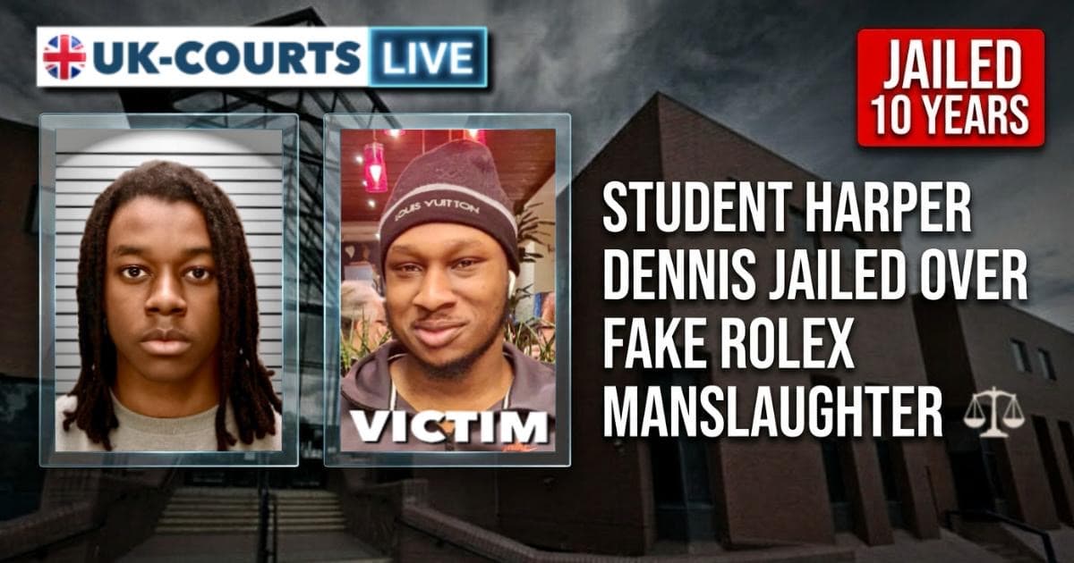 Images of Harper Dennis and manslaughter victim Khaleed Oladipo