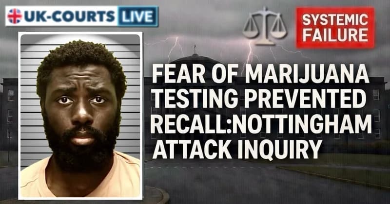 Nottingham attack inquiry - fear of marijuana testing prevented recall