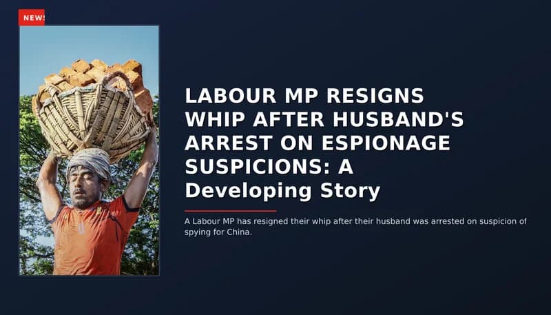 News: Labour MP resigns whip after husband's arrest on espionage suspicions: A developing story — VPNews
