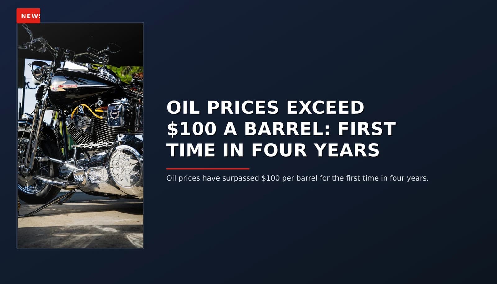 News: Oil prices exceed $100 a barrel: First time in four years — VPNews