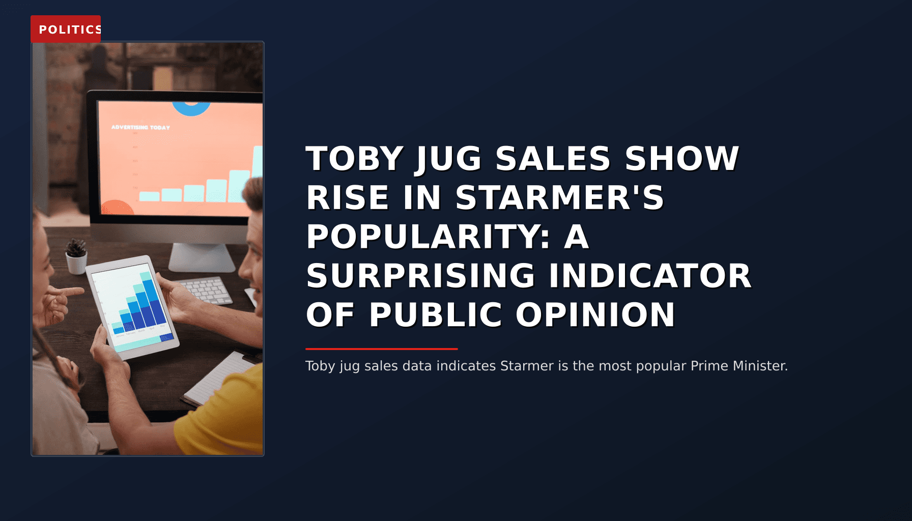 POLITICS: TOBY JUG SALES SHOW RISE IN STARMER'S POPULARITY: A SURPRISING INDICATOR OF PUBLIC OPINION — VPNews