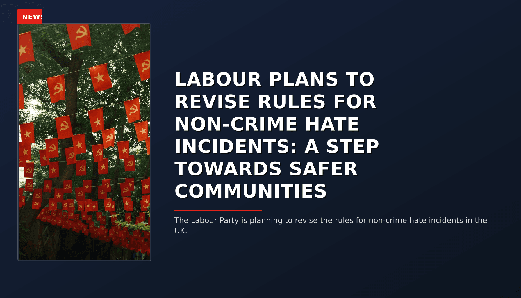 News: Labour plans to revise rules for non-crime hate incidents: A step towards safer communitie — VPNews