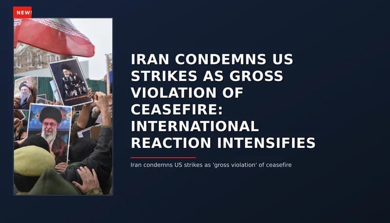 NEWS: IRAN CONDEMNS US STRIKES AS GROSS VIOLATION OF CEASEFIRE: INTERNATIONAL REACTION INTENSIFI — VPNews