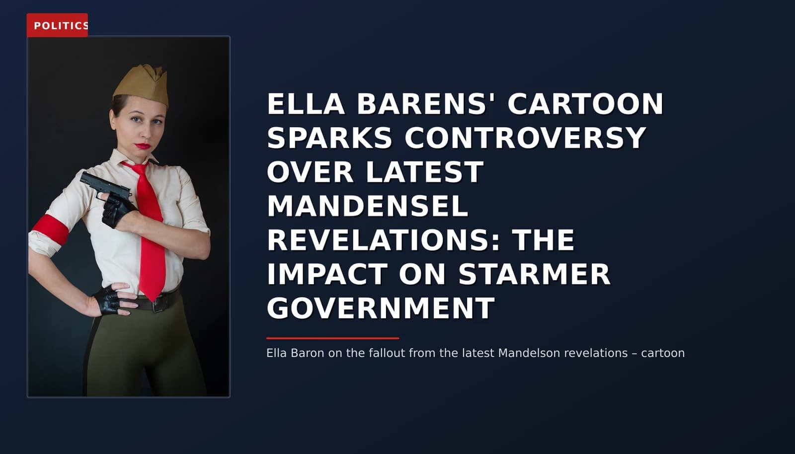 POLITICS: ELLA BARENS' CARTOON SPARKS CONTROVERSY OVER LATEST MANDENSEL REVELATIONS: THE IMPACT ON S — VPNews