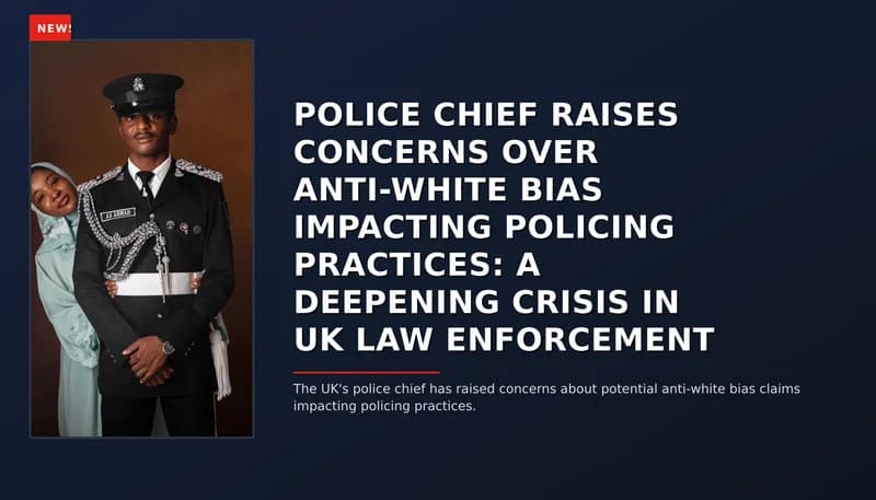 NEWS: POLICE CHIEF RAISES CONCERNS OVER ANTI-WHITE BIAS IMPACTING POLICING PRACTICES: A DEEPENIN — VPNews