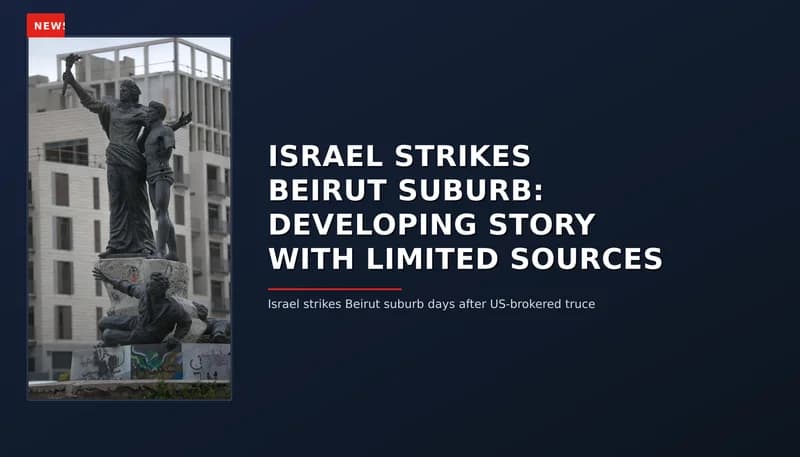 NEWS: ISRAEL STRIKES BEIRUT SUBURB: DEVELOPING STORY WITH LIMITED SOURCES — VPNews