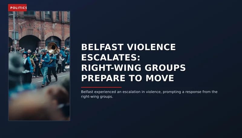 POLITICS: BELFAST VIOLENCE ESCALATES: RIGHT-WING GROUPS PREPARE TO MOVE — VPNews