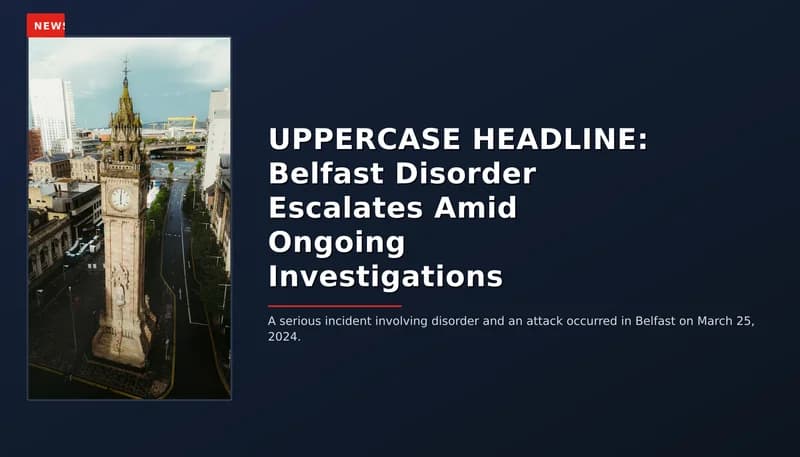 NEWS: UPPERCASE HEADLINE: Belfast Disorder Escalates Amid Ongoing Investigations — VPNews