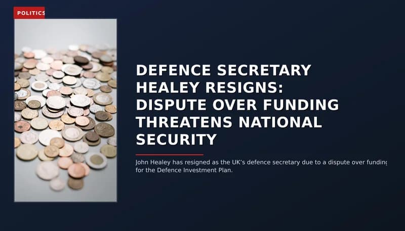 POLITICS: DEFENCE SECRETARY HEALEY RESIGNS: DISPUTE OVER FUNDING THREATENS NATIONAL SECURITY — VPNews