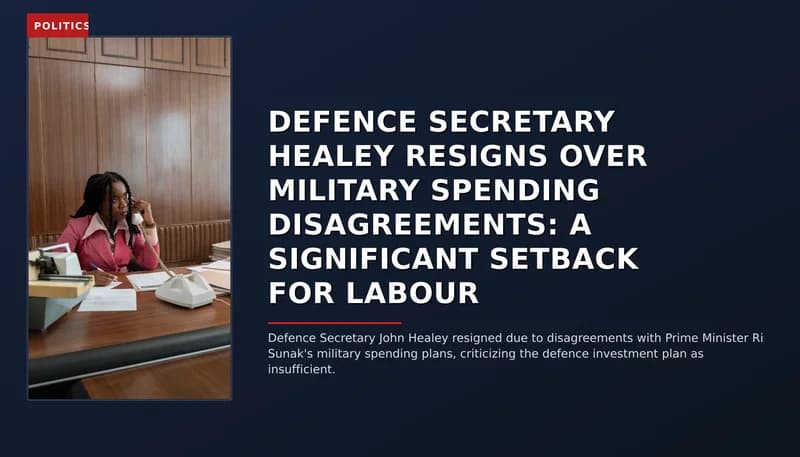 POLITICS: DEFENCE SECRETARY HEALEY RESIGNS OVER MILITARY SPENDING DISAGREEMENTS: A SIGNIFICANT SETBA — VPNews