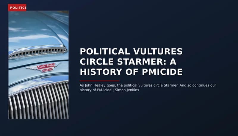 POLITICS: POLITICAL VULTURES CIRCLE STARMER: A HISTORY OF PMICIDE — VPNews