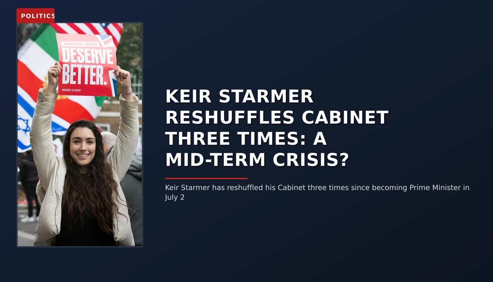 POLITICS: KEIR STARMER RESHUFFLES CABINET THREE TIMES: A MID-TERM CRISIS? — VPNews
