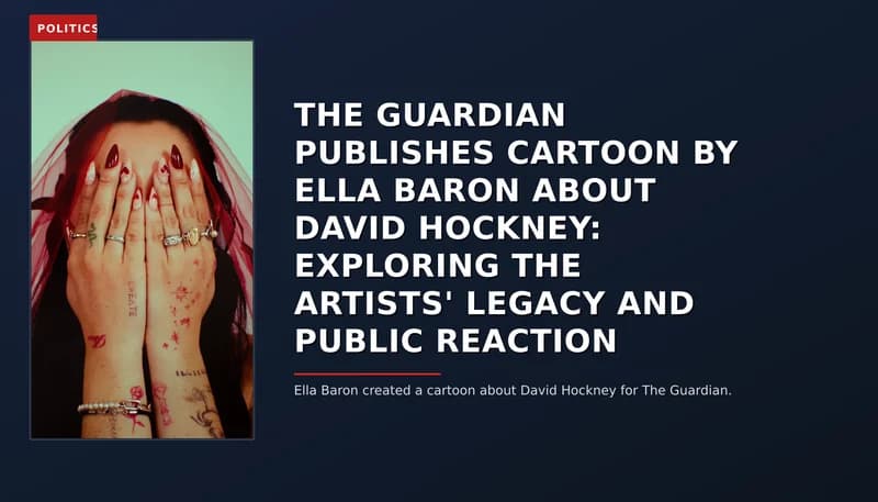 POLITICS: THE GUARDIAN PUBLISHES CARTOON BY ELLA BARON ABOUT DAVID HOCKNEY: EXPLORING THE ARTISTS' L — VPNews